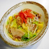 アッという間に完食！塩そうめんチャンプルー